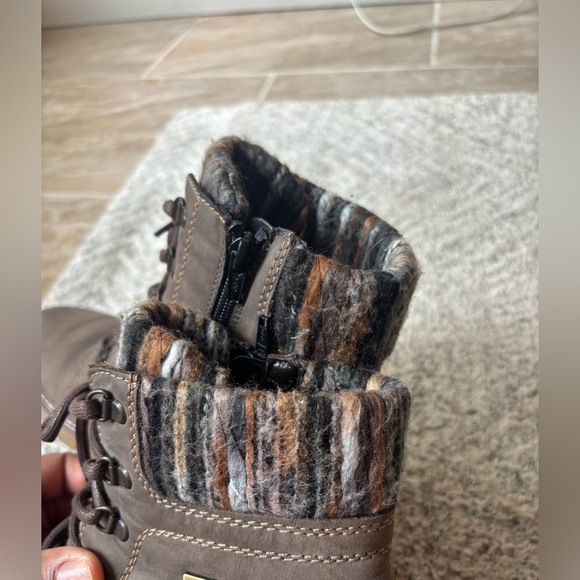 Remonte Brown Lace Up Boots 9/9.5 - Picture 6 of 7